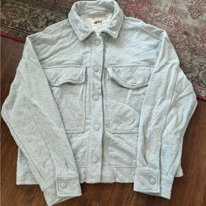 Aerie Light Gray Jean Jacket